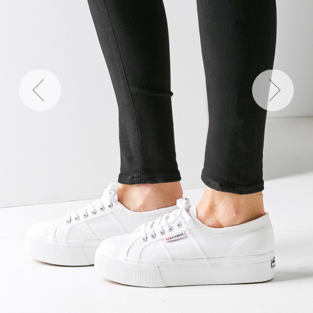 SUPERGA 2790 Linea Platform Sneaker in white
